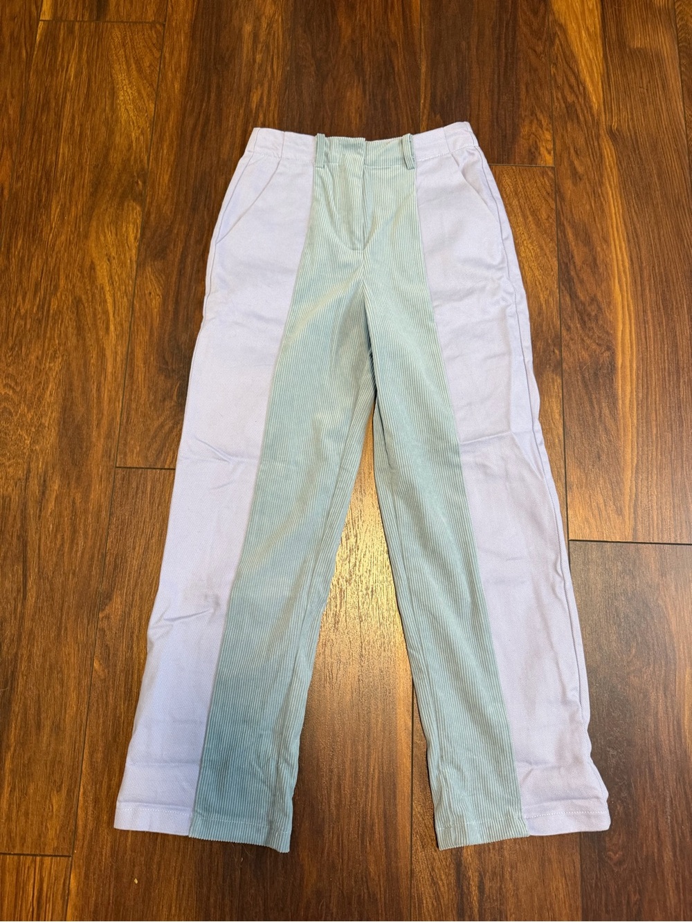 Papermoon Two-Tone Straight Leg Pants